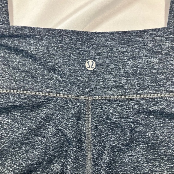 Lululemon Wunder Under Crop Herringbone Black / Black Sz 4 - Picture 6 of 6